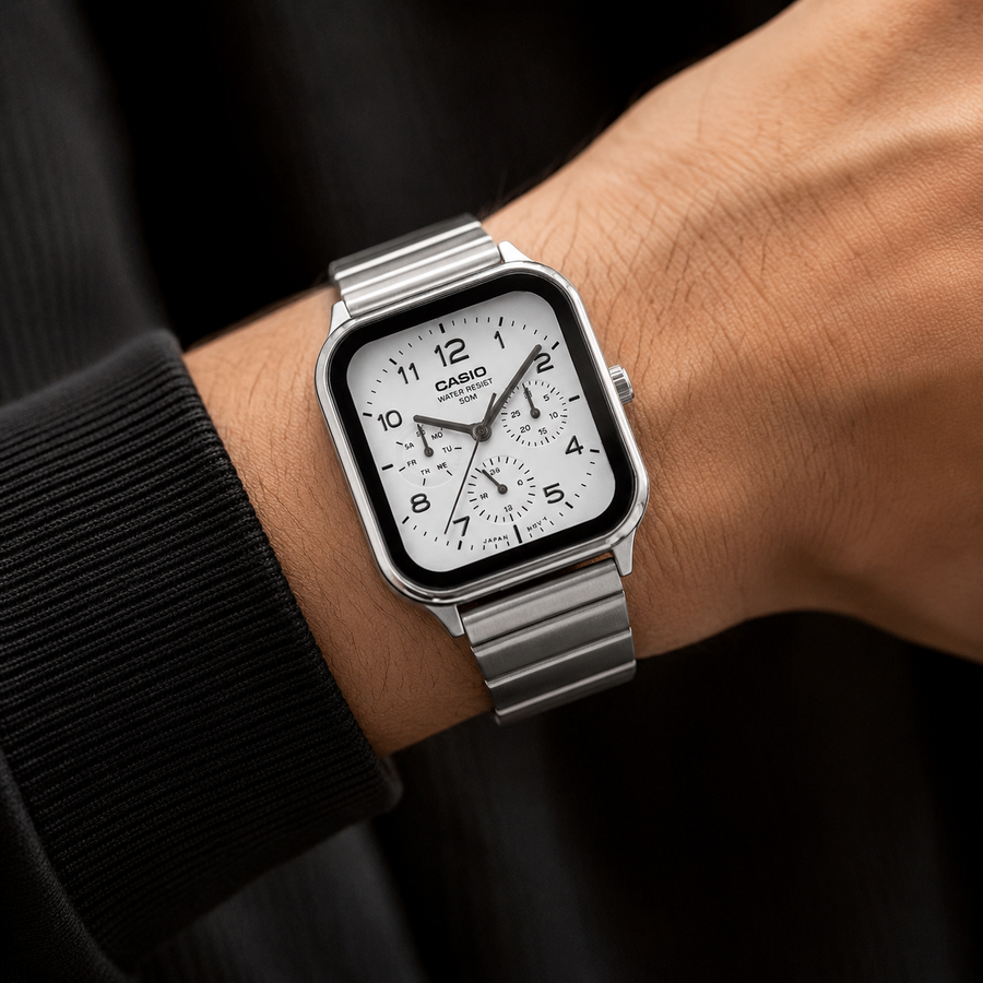 Casio MTP-M306D-7AV Men's Analog Stainless Steel Watch
