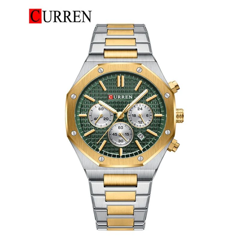 CURREN 8440 Men’s Chronograph Watch – Stainless Steel Bracelet