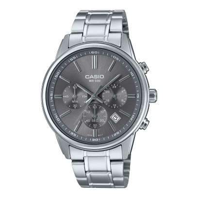 Casio MTP-E515D-8AV Men's Chronograph Analog Stainless Steel Watch