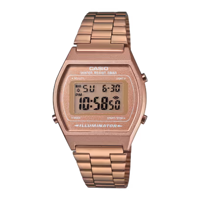 Casio B640WC-5A Unisex Digital Stainless Steel Watch – Brown Gold