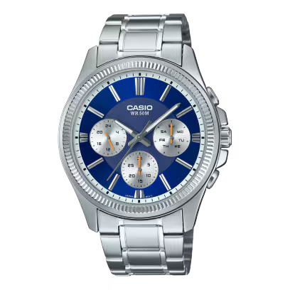 Casio MTP-1375D-3AV Men's Analog Stainless Steel Watch