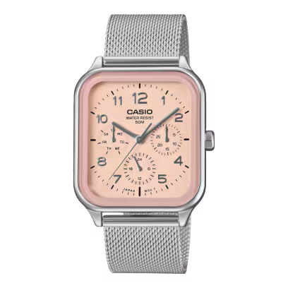 Casio MTP-M306M-4AV Men's Analog Stainless Steel Mesh Watch