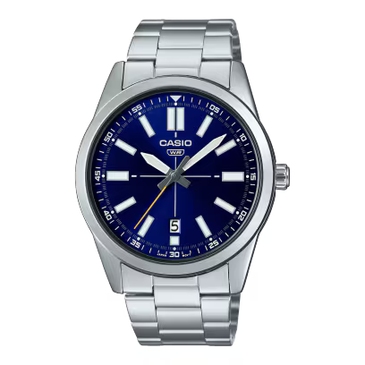 Casio MTP-VD02D-2E Men's Analog Stainless Steel Watch