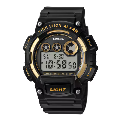 CASIO W-735H-1A2V Digital Sports Watch – Vibe Alert, 100M Water Resistant