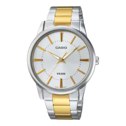 Casio MTP-1303SG-7AV Men's Analog Stainless Steel Watch