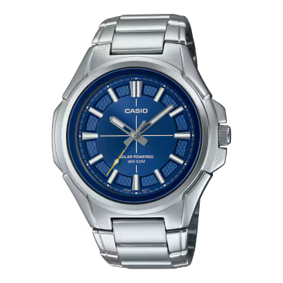 Casio MTP-RS100D-2AV Men's Solar Analog Stainless Steel Watch