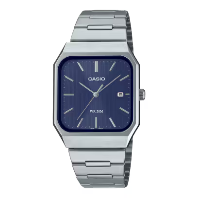 Casio MTP-B185D-2A1V Men's Classic Analog Stainless Steel Watch