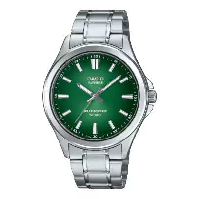 Casio MTS-RS100D-3AV Solar-Powered Men's Watch with Sapphire Crystal