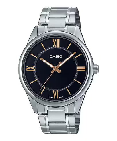 Casio MTP-V005D-1B5 Men's Analog Stainless Steel Watch