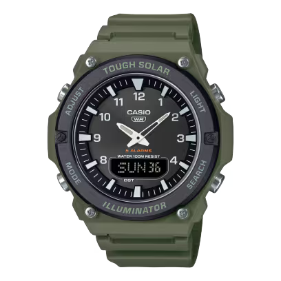 CASIO AQ-S820W-3BV Men’s Analog-Digital Sports Watch – Tough Solar & 100M Water Resistant