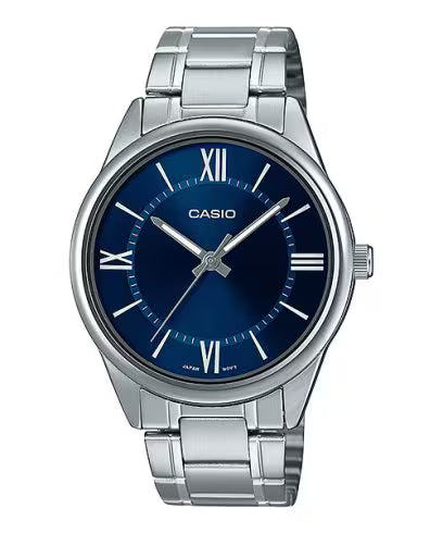 Casio MTP-V005D-1B5 Men's Analog Stainless Steel Watch