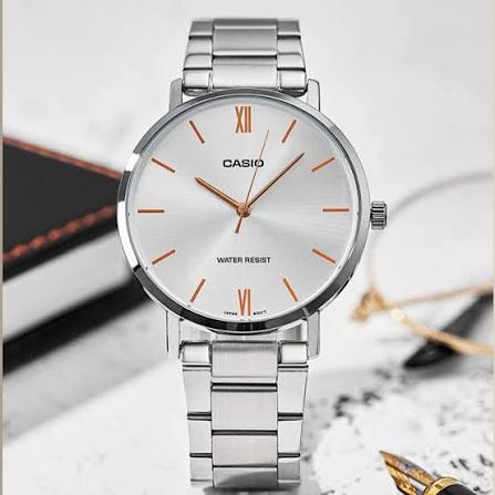 Casio MTP-VT01D-7B Enticer Men Analog Stainless Steel Watch