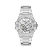 Santa Barbara Polo SB.1.10636-1 Men’s Automatic Skeleton Watch – Silver Dial Stainless Steel Bracelet